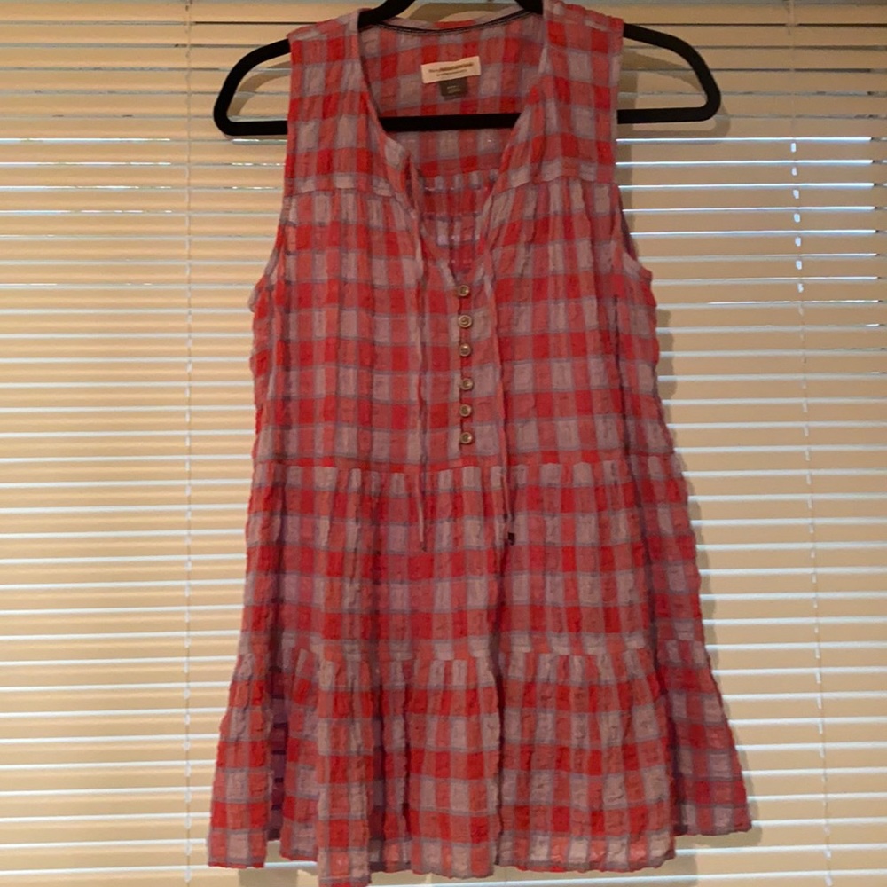 Tiered sleeveless top from Anthropologie